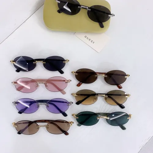 Replica Gucci AAA Quality Sunglasses #1424234 $60.00 USD for Wholesale