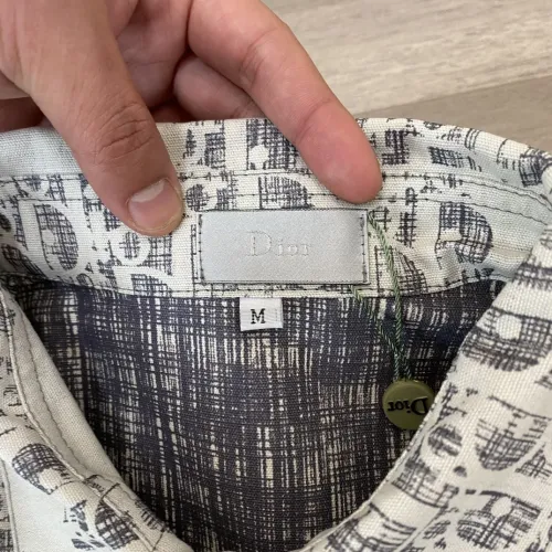 Replica Christian Dior Shirts Long Sleeved For Men #1424563 $40.00 USD for Wholesale