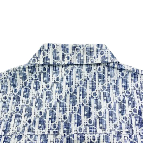 Replica Christian Dior Shirts Long Sleeved For Men #1424596 $42.00 USD for Wholesale