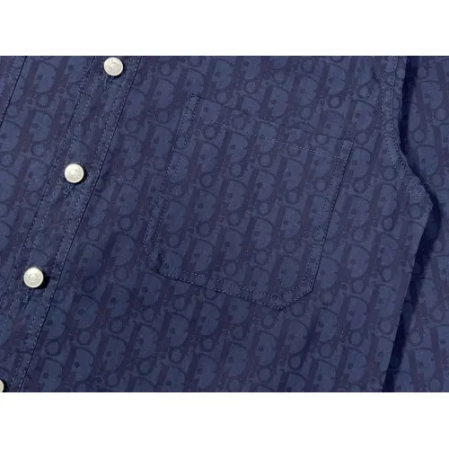 Replica Christian Dior Shirts Long Sleeved For Men #1424598 $42.00 USD for Wholesale