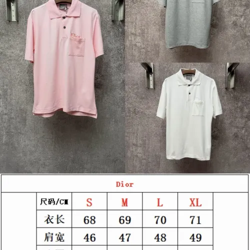 Replica Christian Dior T-Shirts Short Sleeved For Men #1424709 $52.00 USD for Wholesale