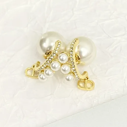 Replica Christian Dior Earrings For Women #1425689 $32.00 USD for Wholesale