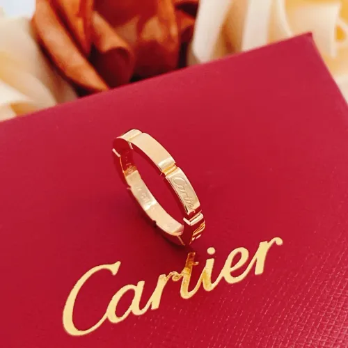 Replica Cartier Rings In Rose Gold #1425767 $27.00 USD for Wholesale