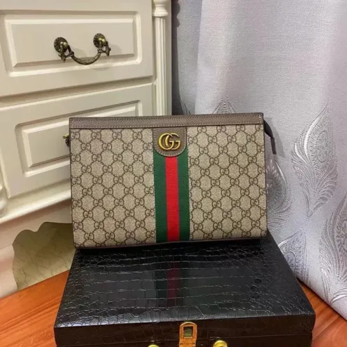 Cheap Gucci AAA Man Pouches #1425839, $$64.00 USD On Gucci AAA Man Wallets