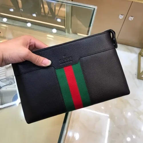 Cheap Gucci AAA Man Pouches #1425843, $$64.00 USD On Gucci AAA Man Wallets
