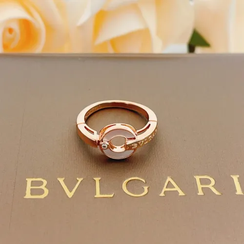 Replica Bvlgari Rings In Rose Gold For Women #1425881 $29.00 USD for Wholesale