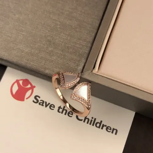 Replica Bvlgari Rings In Rose Gold For Women #1425914 $29.00 USD for Wholesale