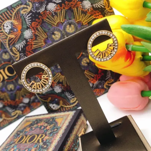 Replica Christian Dior Earrings For Women #1426015 $25.00 USD for Wholesale