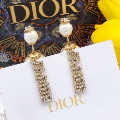 Replica Christian Dior Earrings For Women #1426110 $25.00 USD for Wholesale