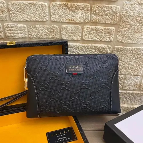Cheap Gucci AAA Man Pouches #1426133, $$64.00 USD On Gucci AAA Man Wallets