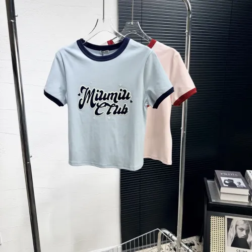 Replica MIU MIU T-Shirts Short Sleeved For Women #1426967 $64.00 USD for Wholesale