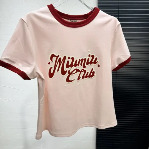 Cheap MIU MIU T-Shirts Short Sleeved For Women #1426968, $$64.00 USD On MIU MIU T-Shirts