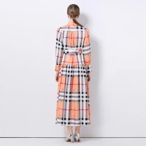 Replica Burberry Dresses Long Sleeved For Women #1426984 $68.00 USD for Wholesale