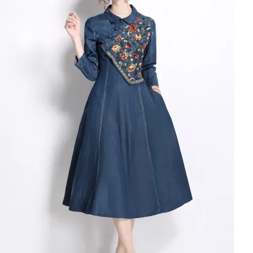 Replica Christian Dior Dresses Long Sleeved For Women #1426986 $76.00 USD for Wholesale