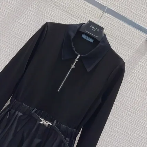 Replica Prada Dresses Long Sleeved For Women #1427097 $132.00 USD for Wholesale