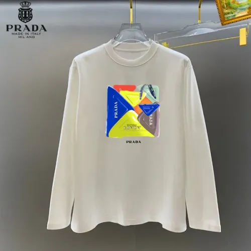 Cheap Prada T-Shirts Long Sleeved For Unisex #1427163, $$34.00 USD On Prada T-Shirts