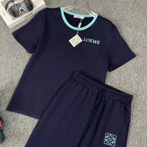 Replica LOEWE Tracksuits Short Sleeved For Women #1427399 $88.00 USD for Wholesale