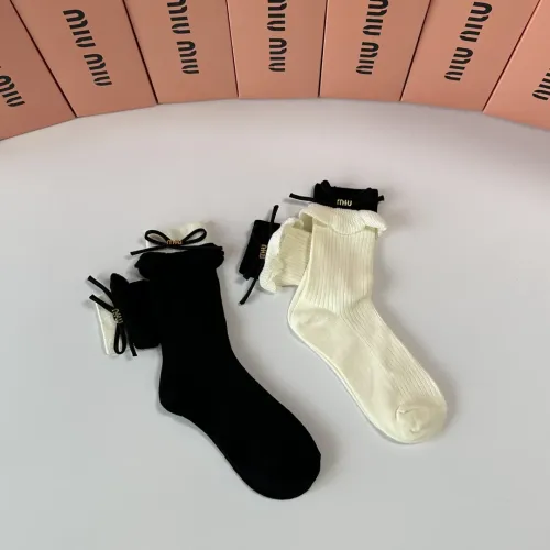 Replica MIU MIU Socks #1427936 $29.00 USD for Wholesale