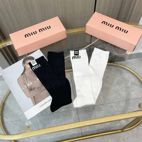Replica MIU MIU Socks #1428162 $29.00 USD for Wholesale