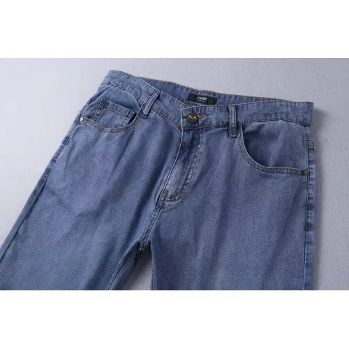 Replica Fendi Jeans For Men #1428604 $45.00 USD for Wholesale