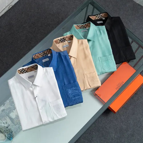 Replica Burberry Shirts Long Sleeved For Men #1428948 $40.00 USD for Wholesale