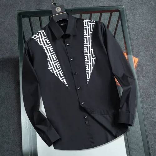 Cheap Balmain Shirts Long Sleeved For Men #1428957, $$48.00 USD On Balmain Shirts