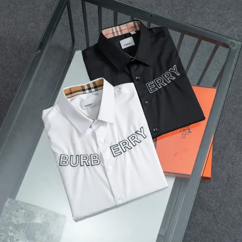 Replica Burberry Shirts Long Sleeved For Men #1428961 $48.00 USD for Wholesale