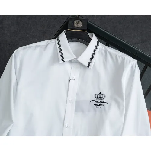 Replica Dolce & Gabbana D&G Shirts Long Sleeved For Men #1428964 $48.00 USD for Wholesale