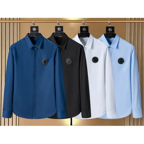 Replica Burberry Shirts Long Sleeved For Men #1428974 $40.00 USD for Wholesale