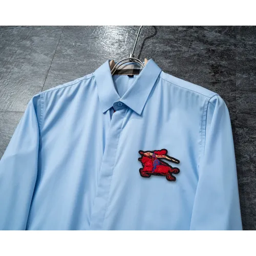 Replica Burberry Shirts Long Sleeved For Men #1428978 $40.00 USD for Wholesale