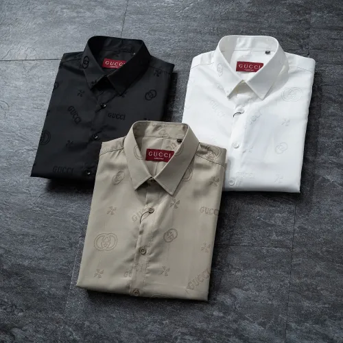 Replica Gucci Shirts Long Sleeved For Men #1428987 $48.00 USD for Wholesale