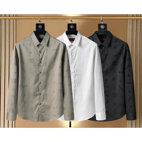 Replica Gucci Shirts Long Sleeved For Men #1428988 $48.00 USD for Wholesale