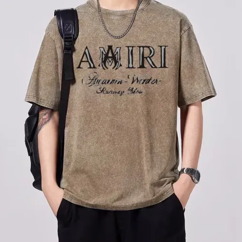 Cheap Amiri T-Shirts Short Sleeved For Men #1429498, $$45.00 USD On Amiri T-Shirts