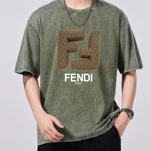 Cheap Fendi T-Shirts Short Sleeved For Men #1429545, $$45.00 USD On Fendi T-Shirts