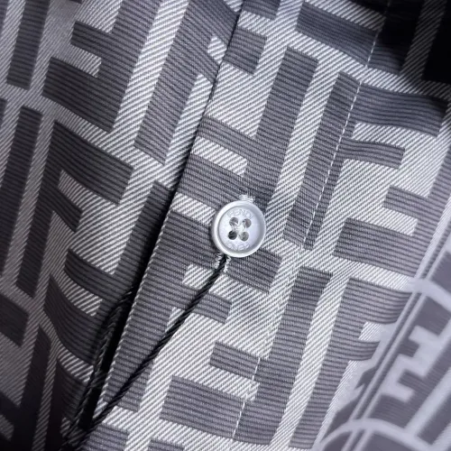 Replica Fendi Shirts Long Sleeved For Men #1430139 $80.00 USD for Wholesale