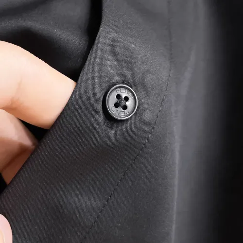 Replica Fendi Shirts Long Sleeved For Men #1430140 $80.00 USD for Wholesale