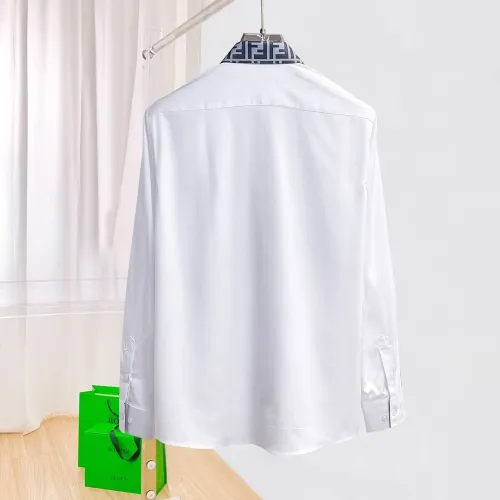 Replica Fendi Shirts Long Sleeved For Men #1430141 $80.00 USD for Wholesale