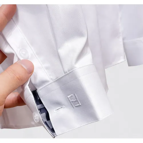 Replica Fendi Shirts Long Sleeved For Men #1430141 $80.00 USD for Wholesale