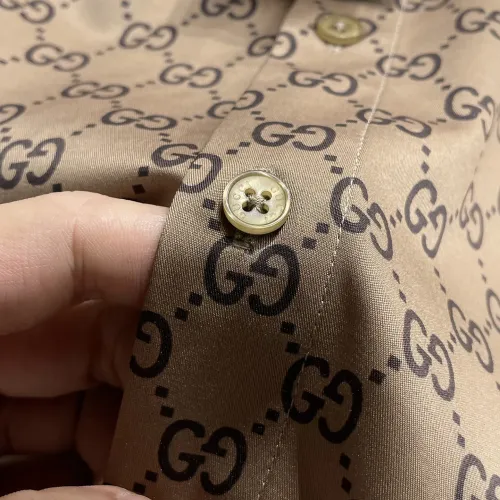 Replica Gucci Shirts Long Sleeved For Men #1430145 $80.00 USD for Wholesale
