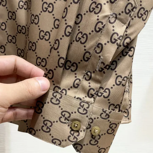 Replica Gucci Shirts Long Sleeved For Men #1430145 $80.00 USD for Wholesale