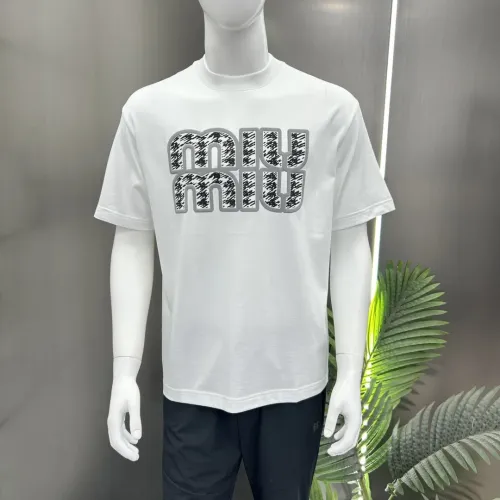 Replica MIU MIU T-Shirts Short Sleeved For Men #1430379 $82.00 USD for Wholesale