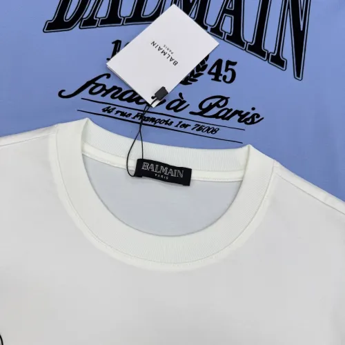 Replica Balmain T-Shirts Short Sleeved For Men #1430381 $76.00 USD for Wholesale