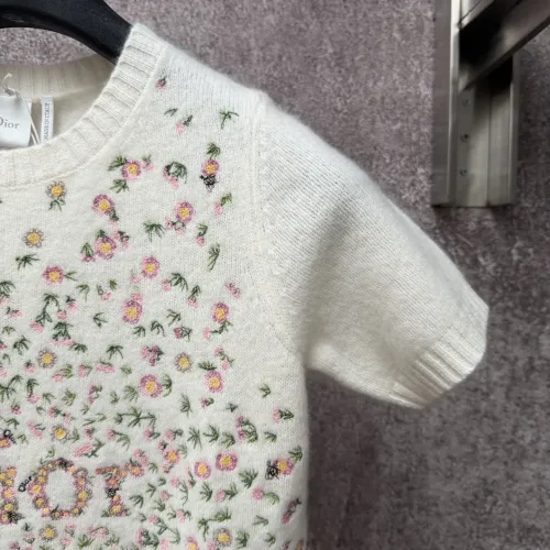 Replica Christian Dior T-Shirts Short Sleeved For Women #1430691 $92.00 USD for Wholesale