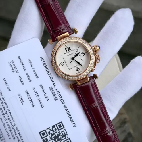 Cheap Cartier AAA Quality Watches For Women #1430947, $$130.00 USD On Cartier AAA Quality Watches