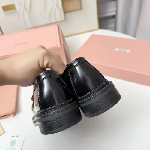 Replica MIU MIU Leather Shoes For Women #1431851 $108.00 USD for Wholesale