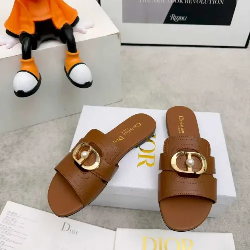 Replica Christian Dior Slippers For Women #1431897 $82.00 USD for Wholesale