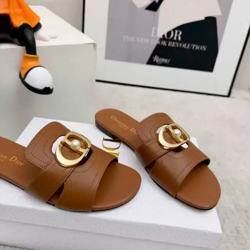 Replica Christian Dior Slippers For Women #1431897 $82.00 USD for Wholesale