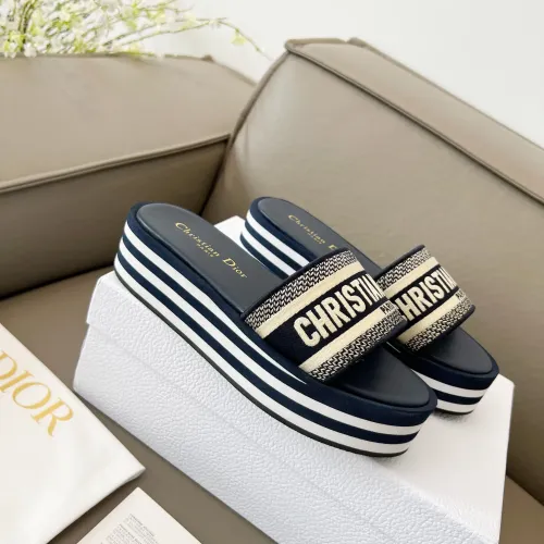 Replica Christian Dior Slippers For Women #1431901 $85.00 USD for Wholesale