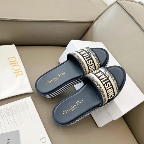 Replica Christian Dior Slippers For Women #1431901 $85.00 USD for Wholesale