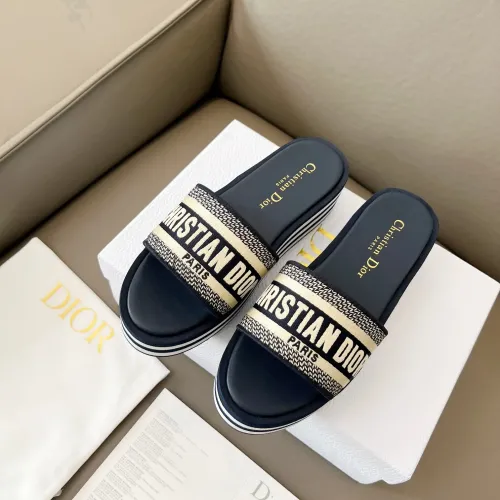 Replica Christian Dior Slippers For Women #1431901 $85.00 USD for Wholesale
